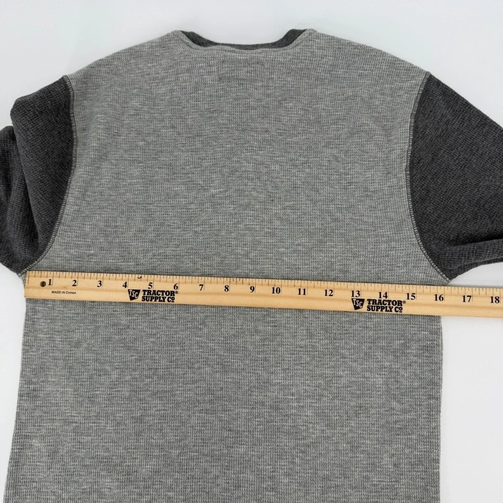 Polo Ralph Lauren Mens Grey Waffle Knit Thermal Sleepwear Top Polo USA Small